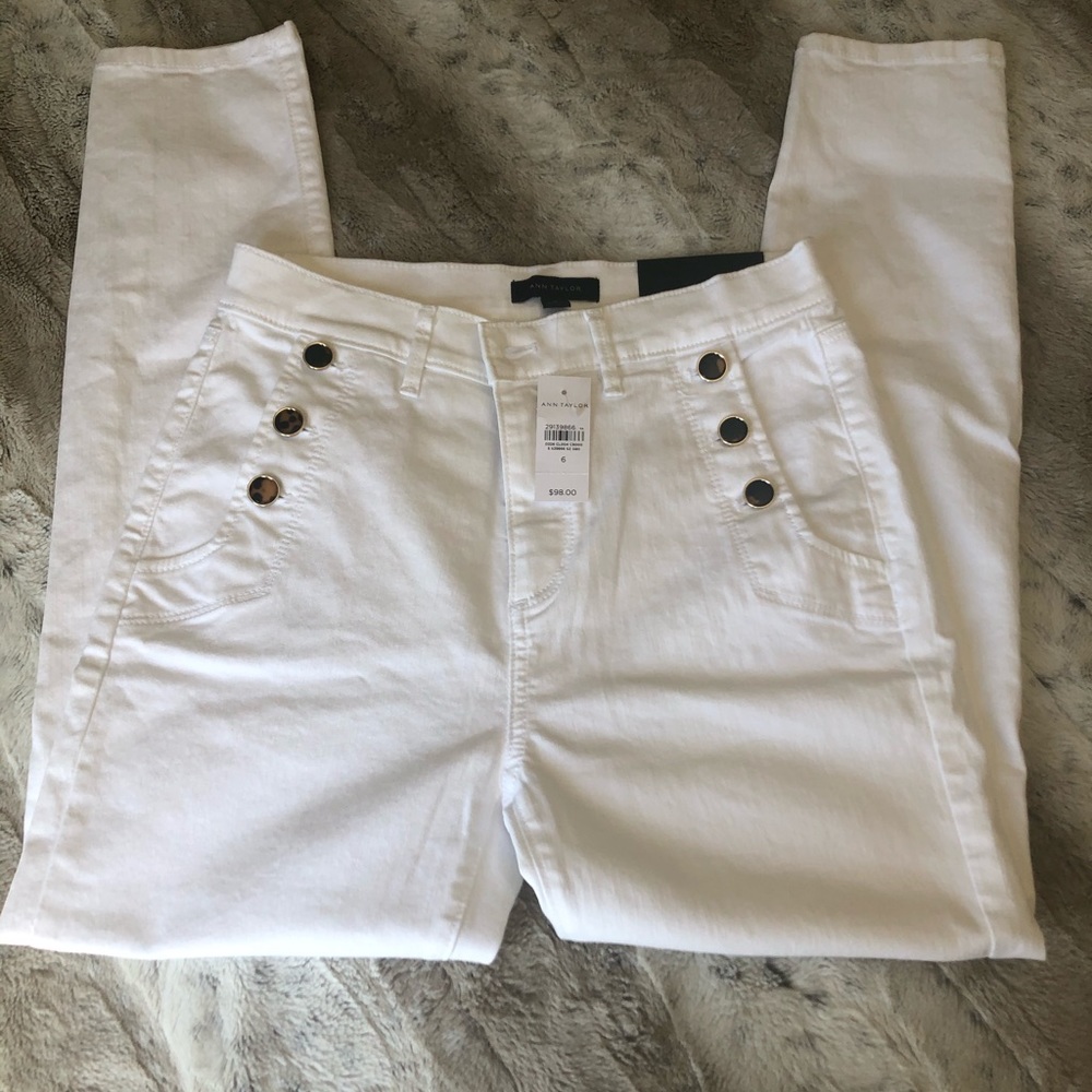 NWT The Skinny White Sailor jeans